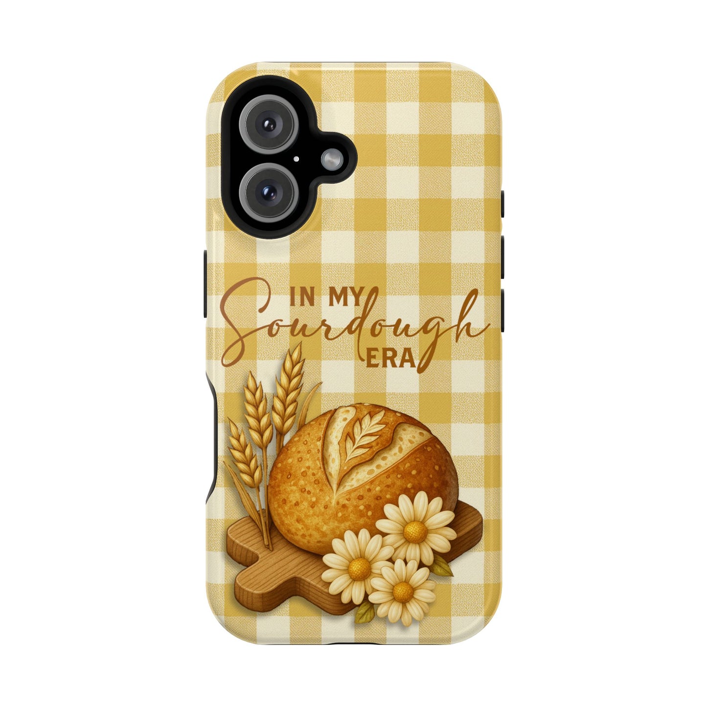 Sourdough Era Yellow Check MagSafe iPhone Case - Amazing Faith Designs