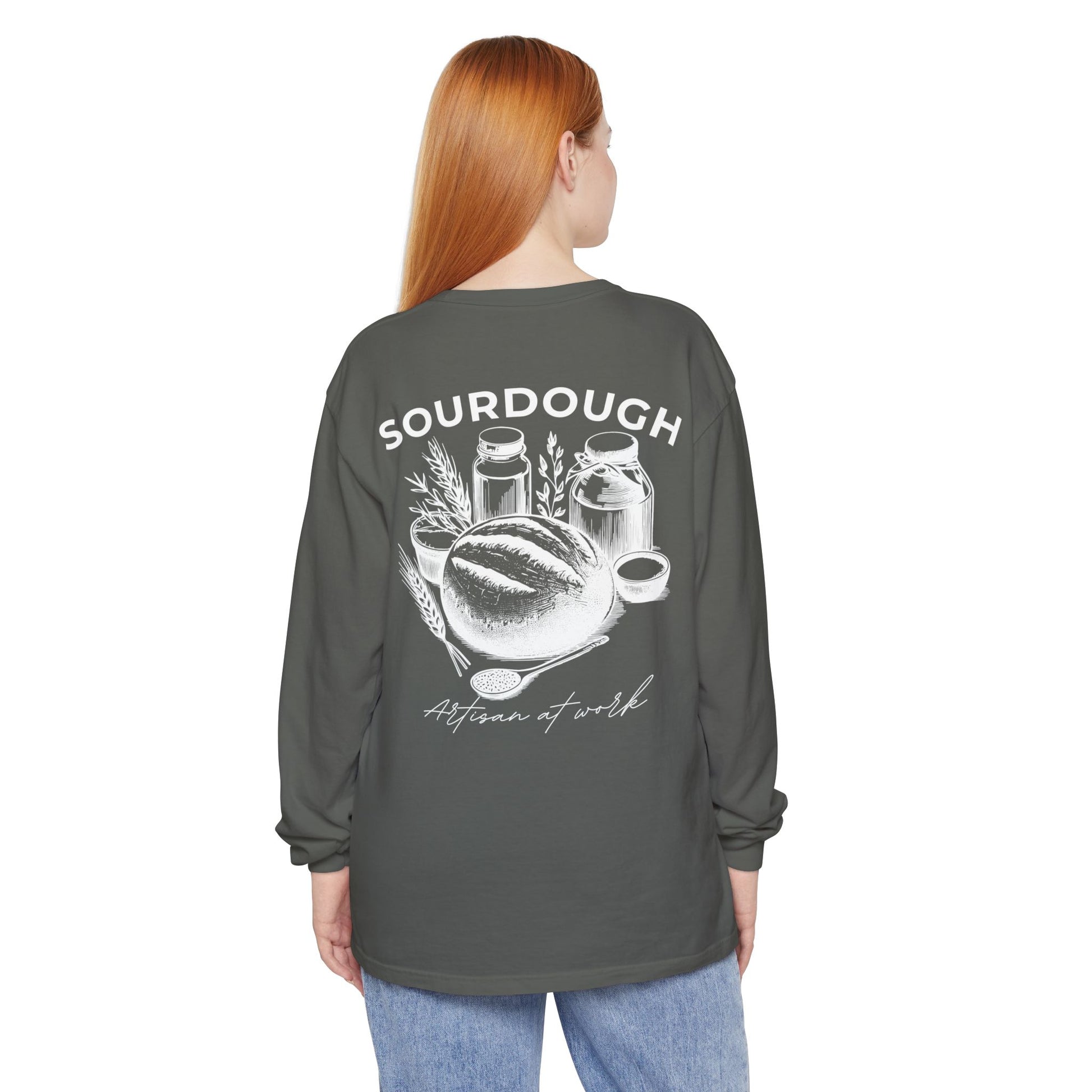 Artisan Sourdough Baker Custom Name Long Sleeve Shirt - Amazing Faith Designs