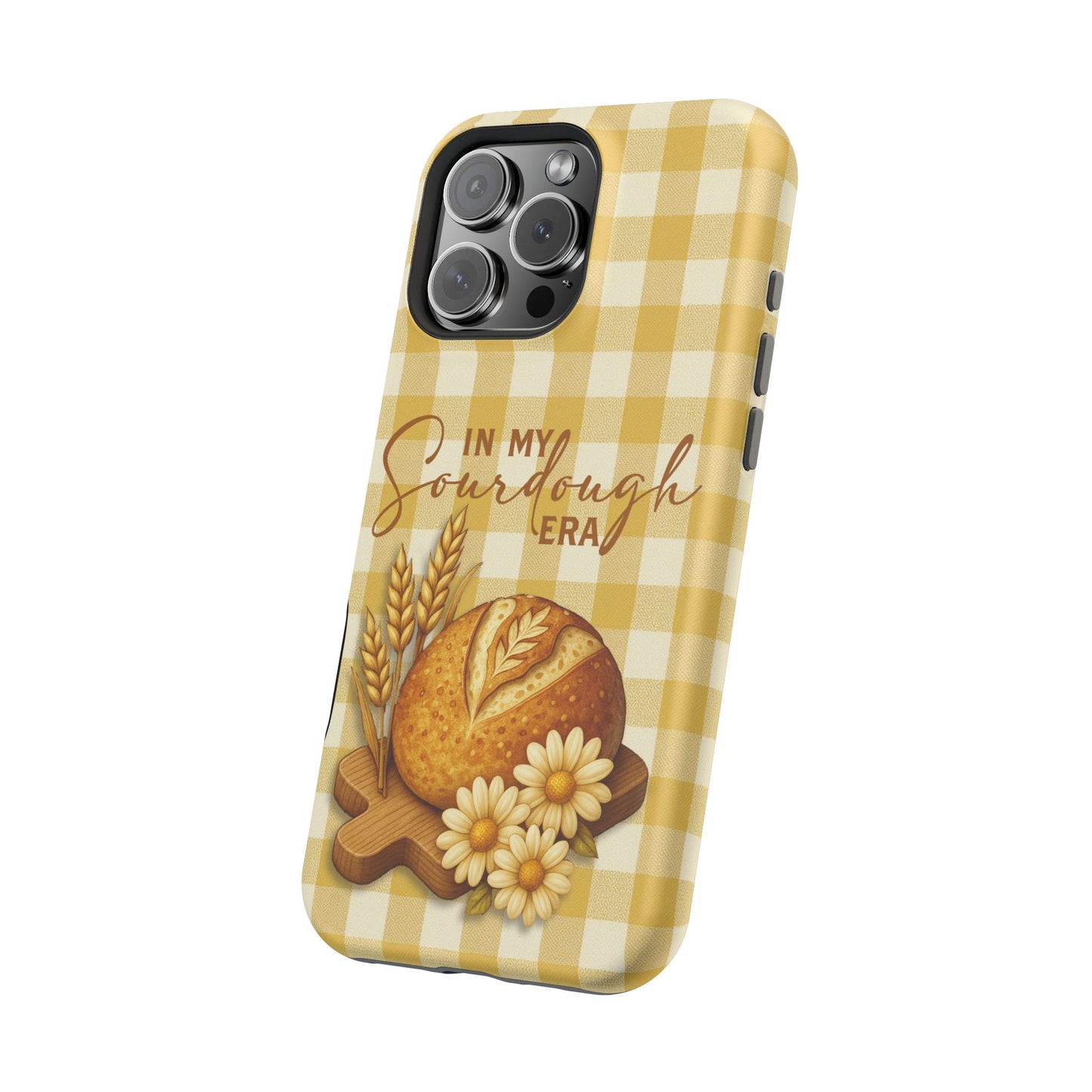 Sourdough Era Yellow Check MagSafe iPhone Case - Amazing Faith Designs