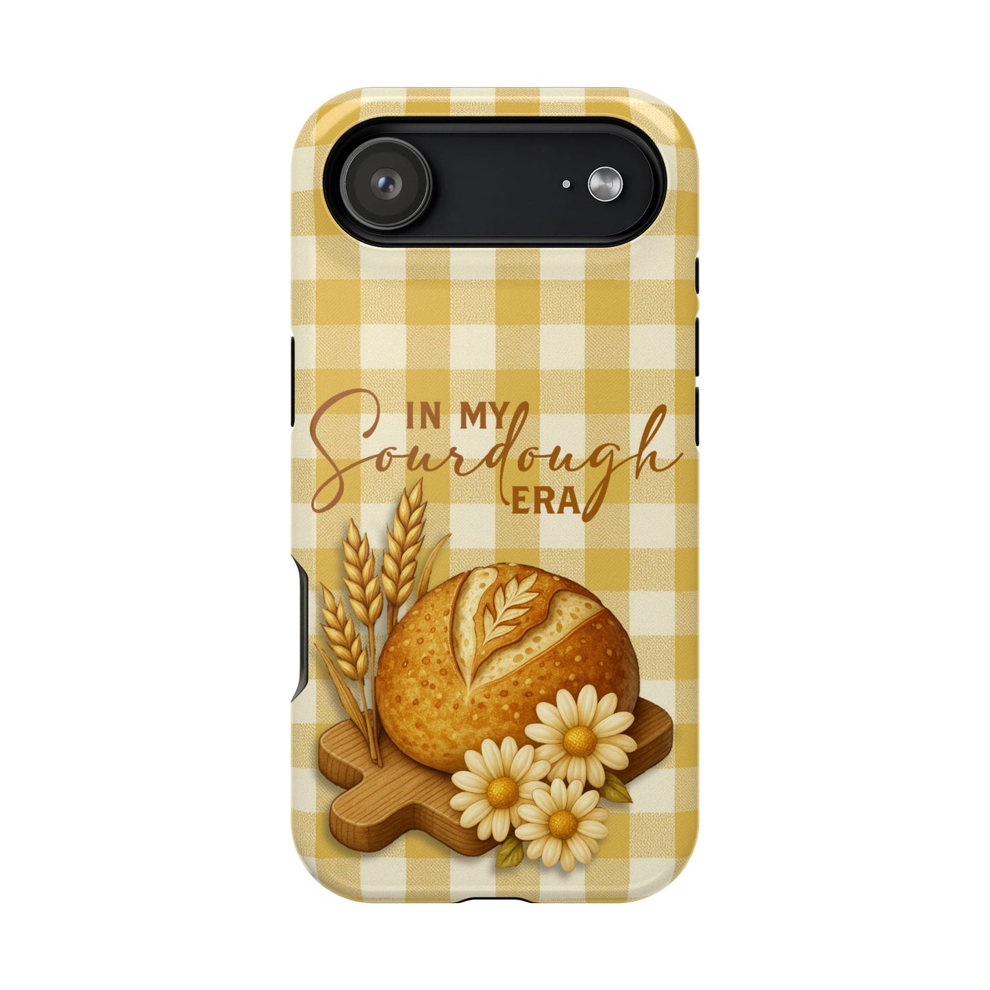 Sourdough Era Yellow Check MagSafe iPhone Case - Amazing Faith Designs