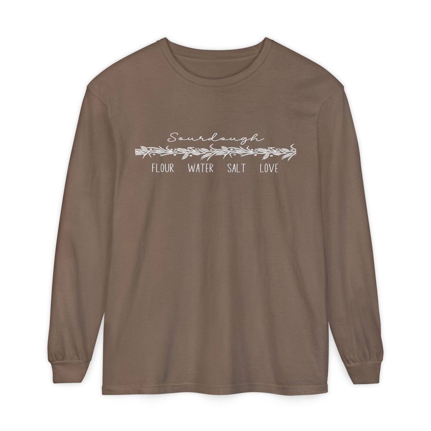 Flour Water Salt Love Sourdough Long Sleeve T-Shirt - Amazing Faith Designs
