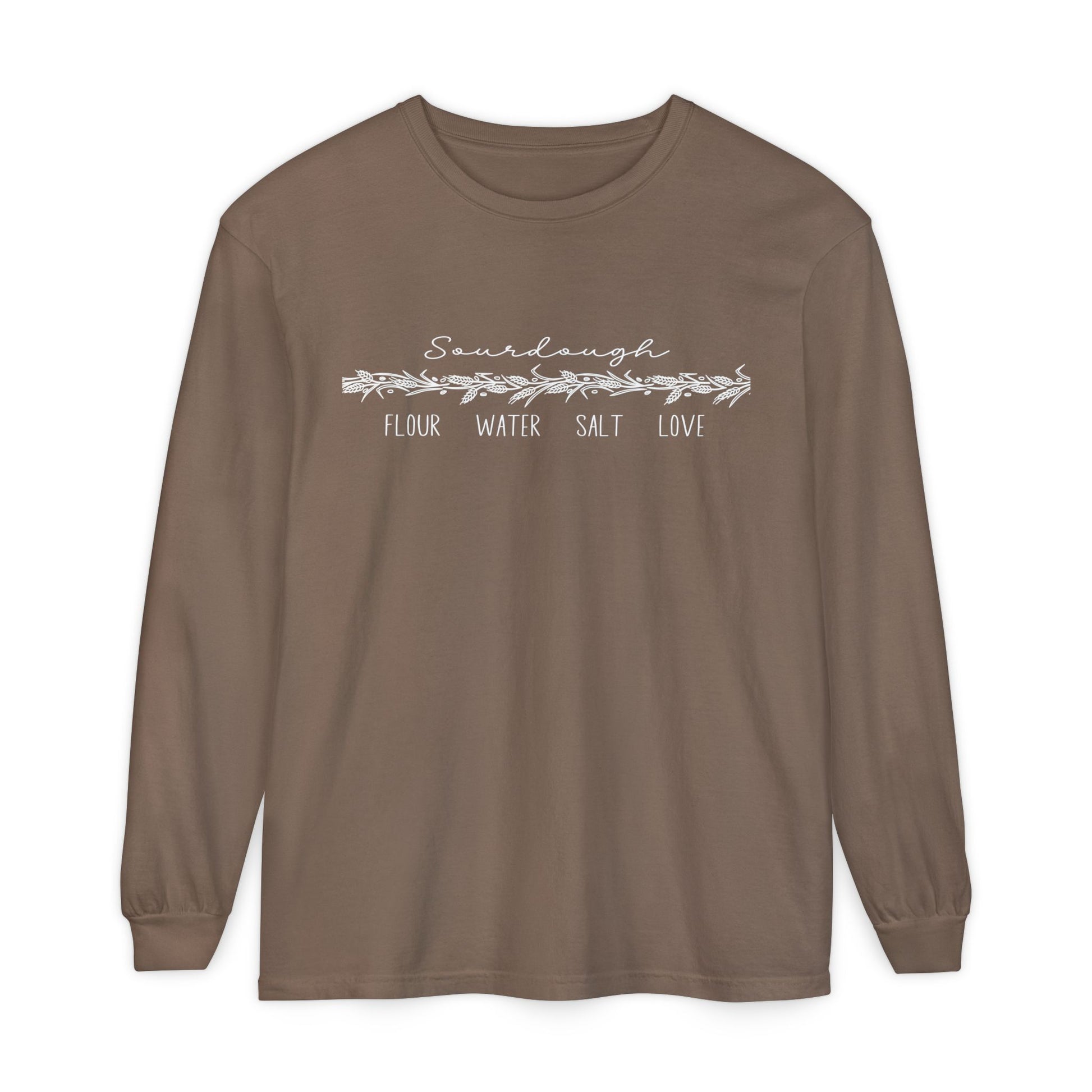 Flour Water Salt Love Sourdough Long Sleeve T-Shirt - Amazing Faith Designs