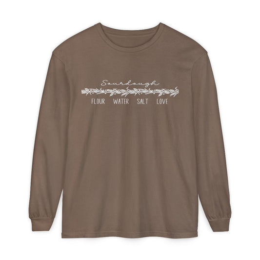 Flour Water Salt Love Sourdough Long Sleeve T-Shirt - Amazing Faith Designs