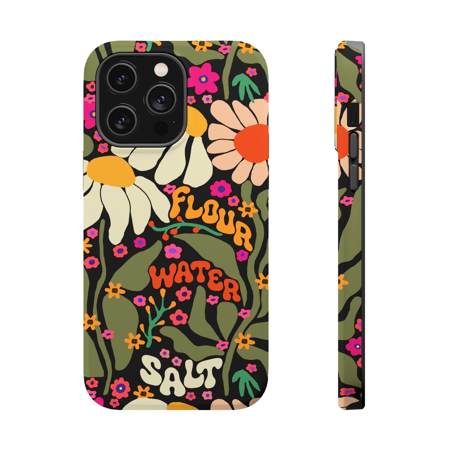 Flour Water Salt Floral MagSafe iPhone Case - Amazing Faith Designs