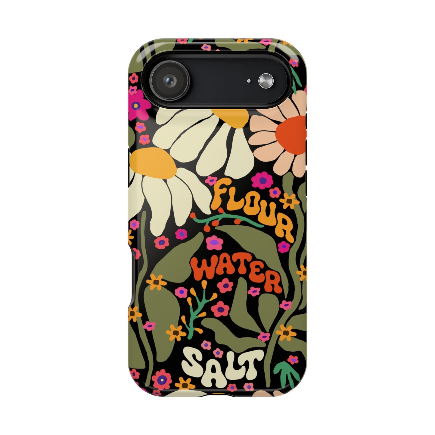 Flour Water Salt Floral MagSafe iPhone Case - Amazing Faith Designs