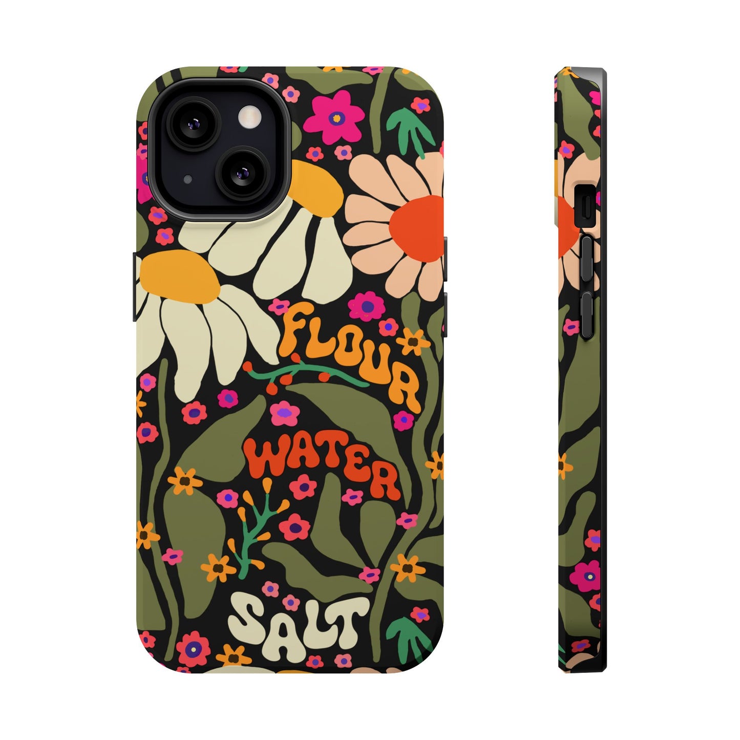 Flour Water Salt Floral MagSafe iPhone Case - Amazing Faith Designs