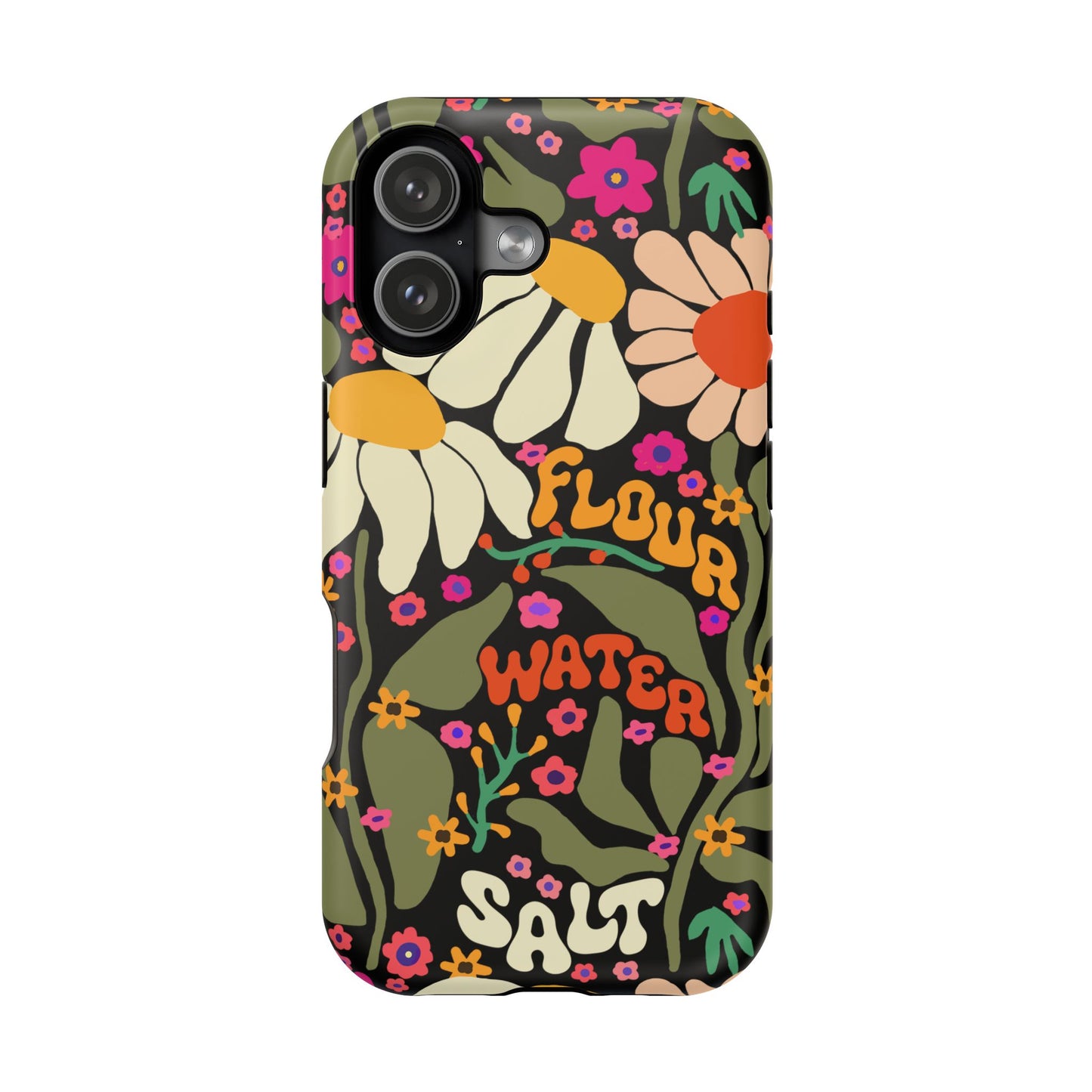 Flour Water Salt Floral MagSafe iPhone Case - Amazing Faith Designs