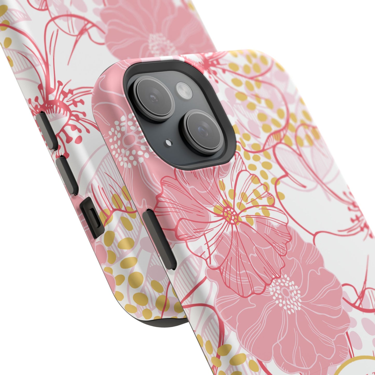 Pink Floral Christian Phone Case | MagSafe Tough Case - Amazing Faith Designs