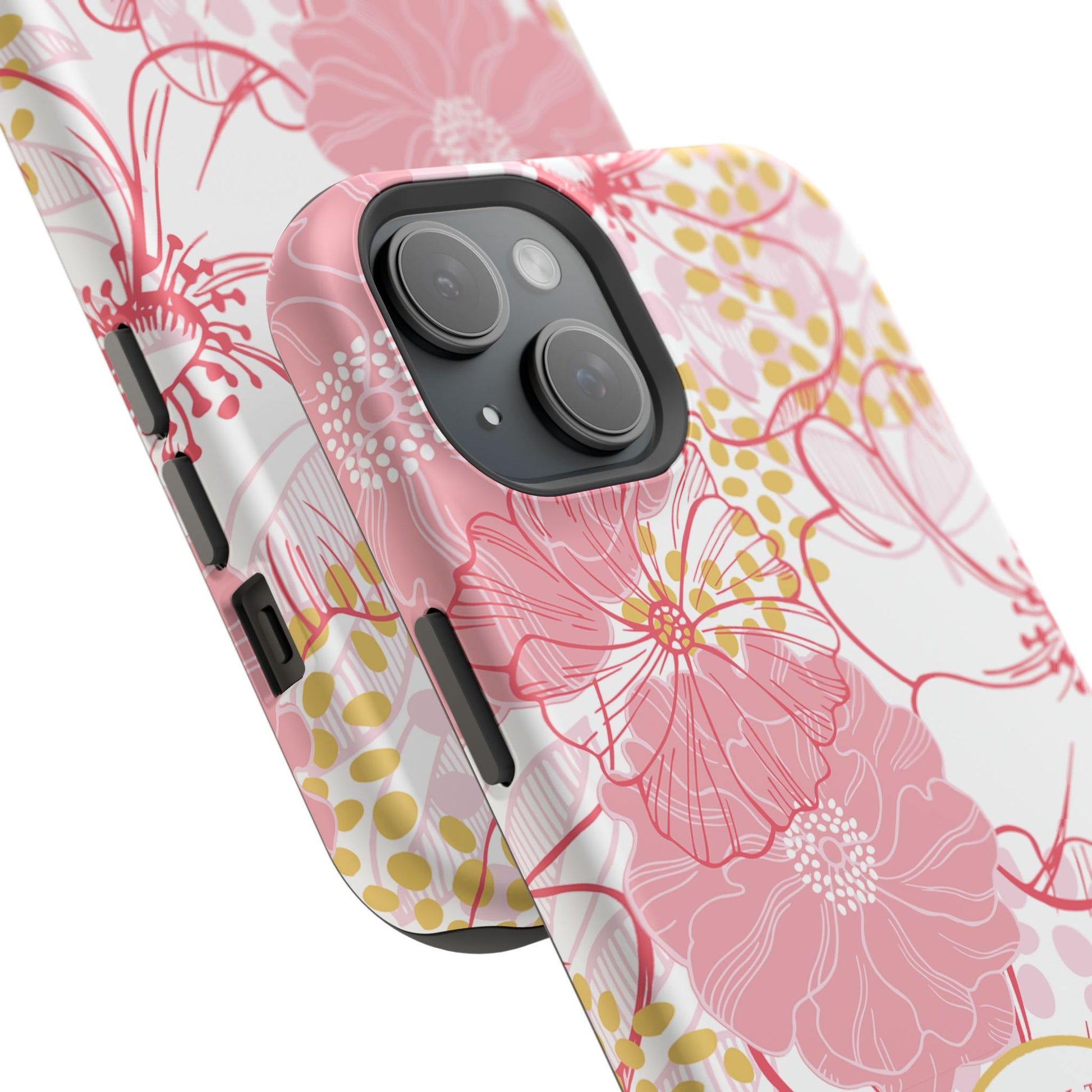 Pink Floral Christian Phone Case | MagSafe Tough Case - Amazing Faith Designs