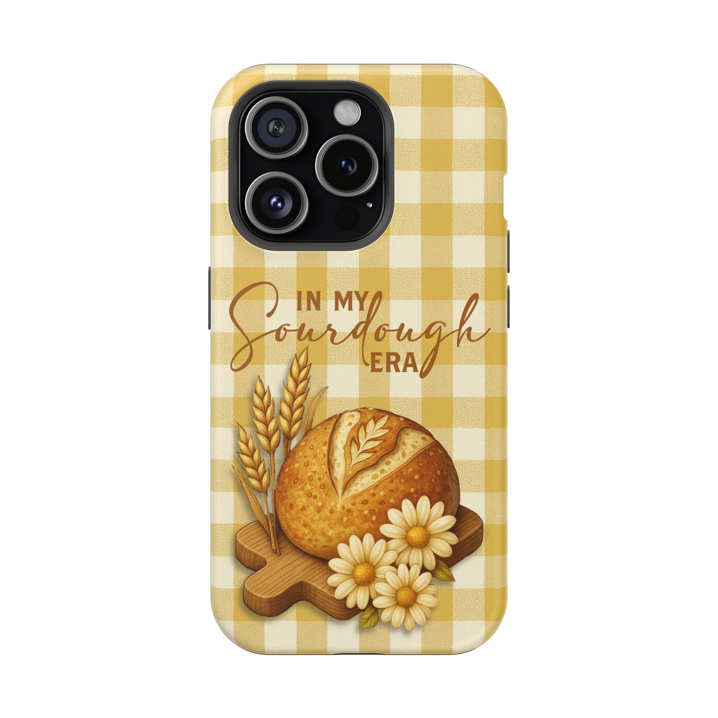 Sourdough Era Yellow Check MagSafe iPhone Case - Amazing Faith Designs