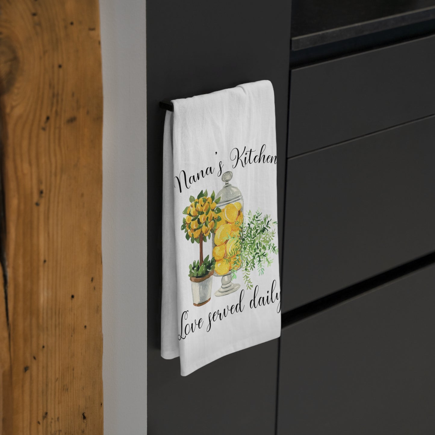 Personalized Lemon Kitchen Towel - Amazing Faith Designs