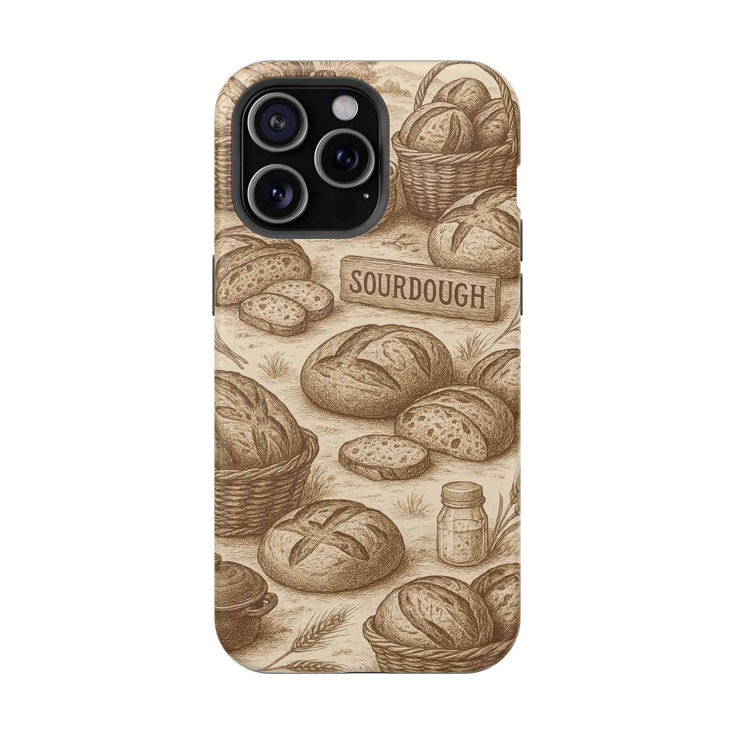 Sourdough Toile MagSafe Tough Phone Case - Amazing Faith Designs