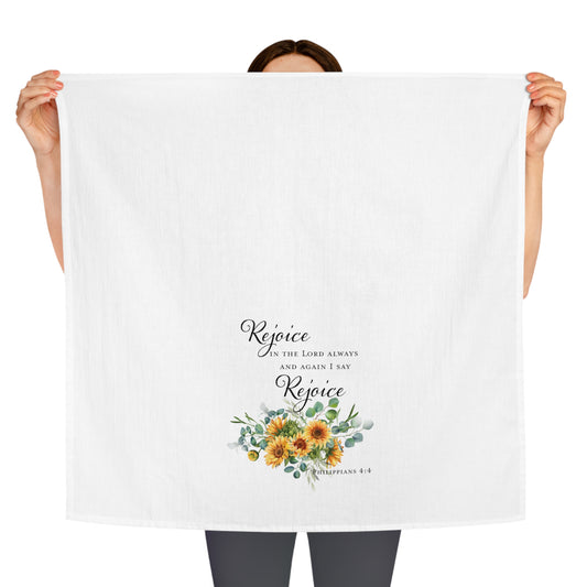 Sunflowers Scripture Tea Towel - Amazing Faith Designs