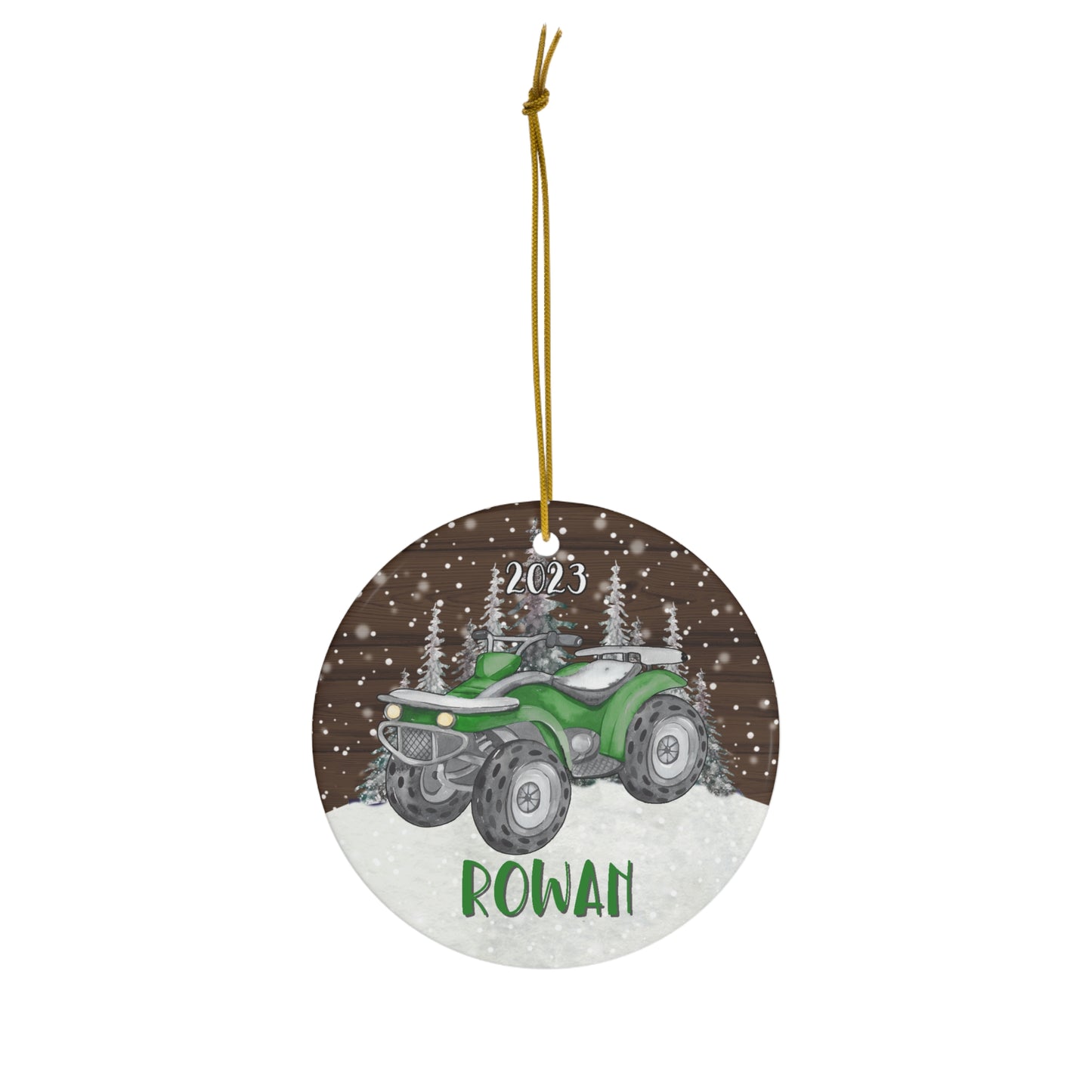 Four Wheeler Personalized Christmas Ornament - Amazing Faith Designs