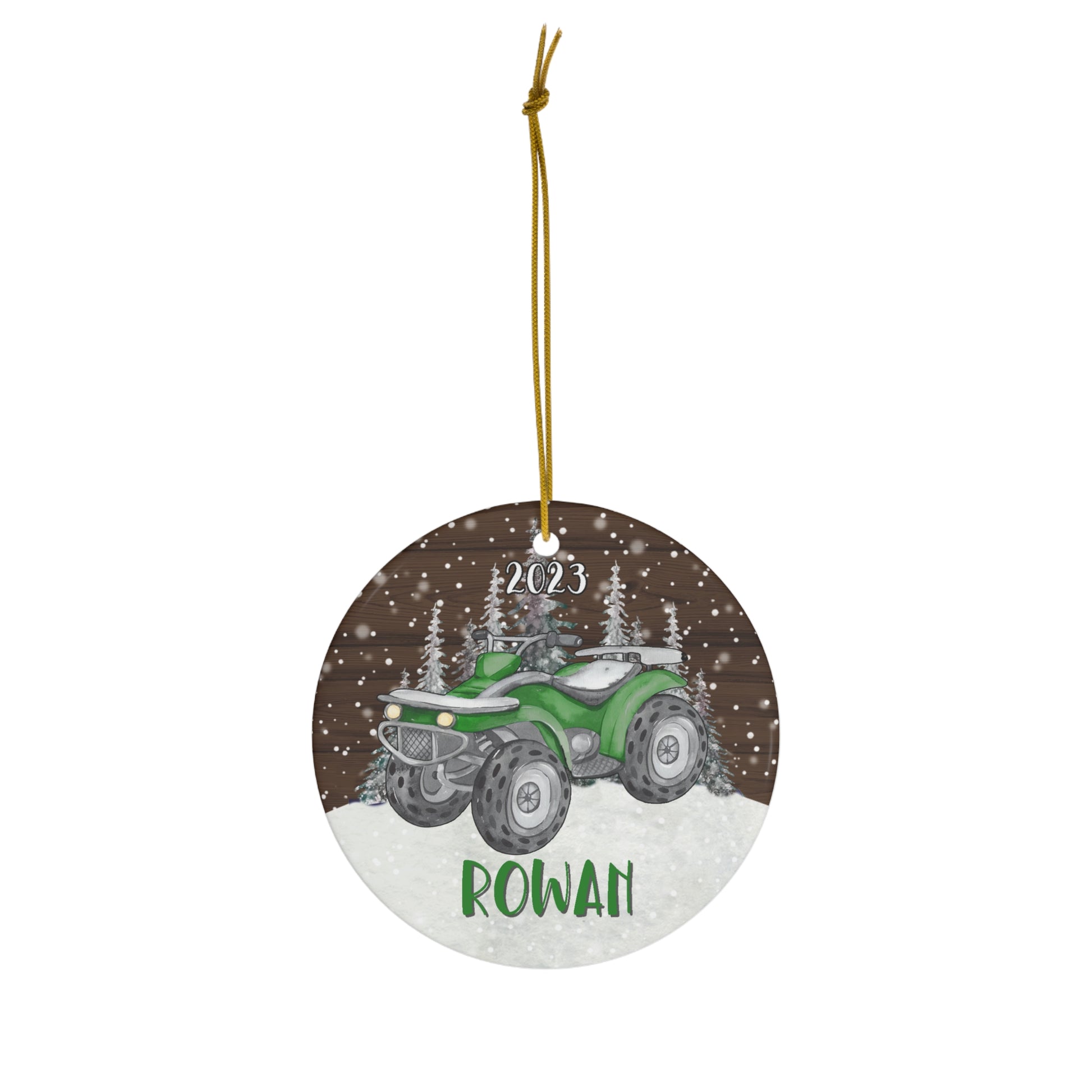 Four Wheeler Personalized Christmas Ornament - Amazing Faith Designs