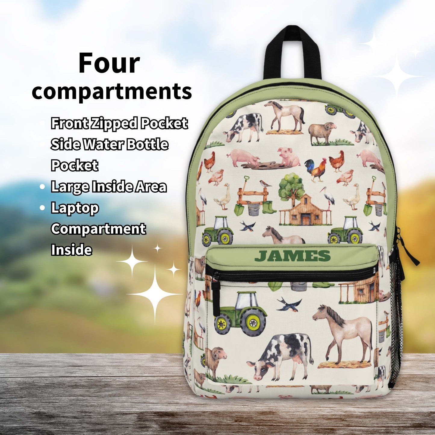 Farm Personalized Backpack - Amazing Faith Designs