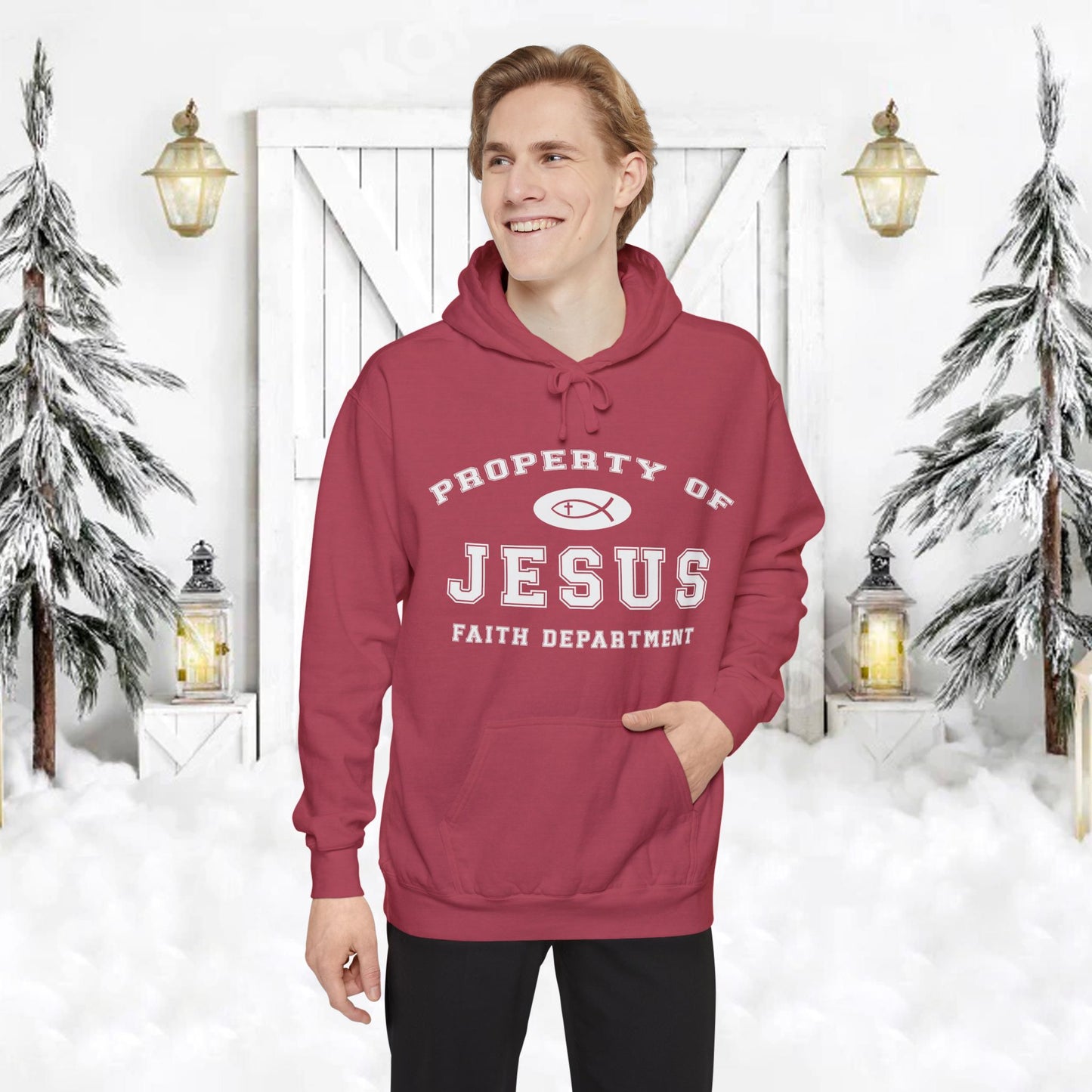 Property of Jesus Christian Hoodie - Amazing Faith Designs