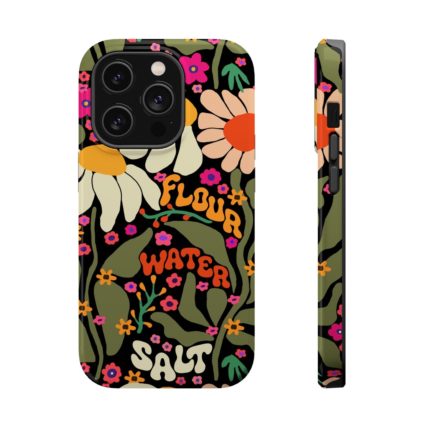 Flour Water Salt Floral MagSafe iPhone Case - Amazing Faith Designs