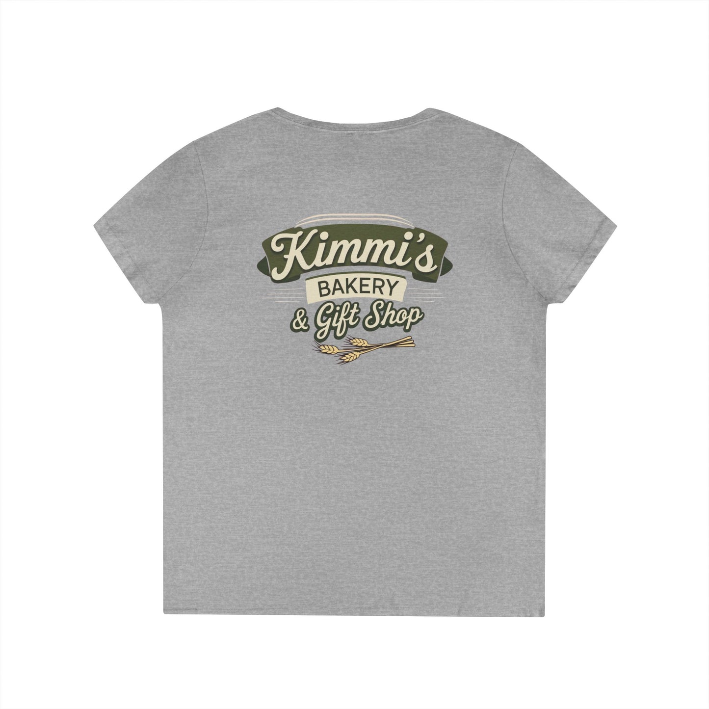 All You Knead is Sourdough Bakery V-Neck Shirt - Logo on Back - Amazing Faith Designs