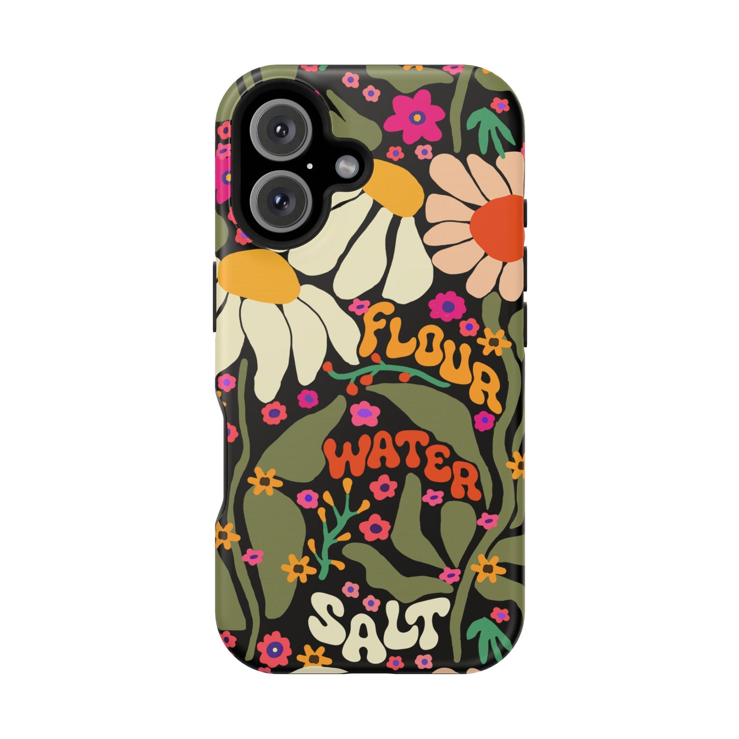 Flour Water Salt Floral MagSafe iPhone Case - Amazing Faith Designs