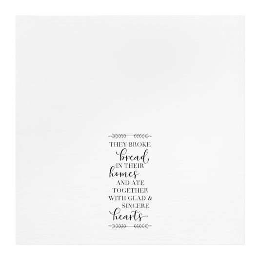 Break bread Scripture Tea Towel - Amazing Faith Designs