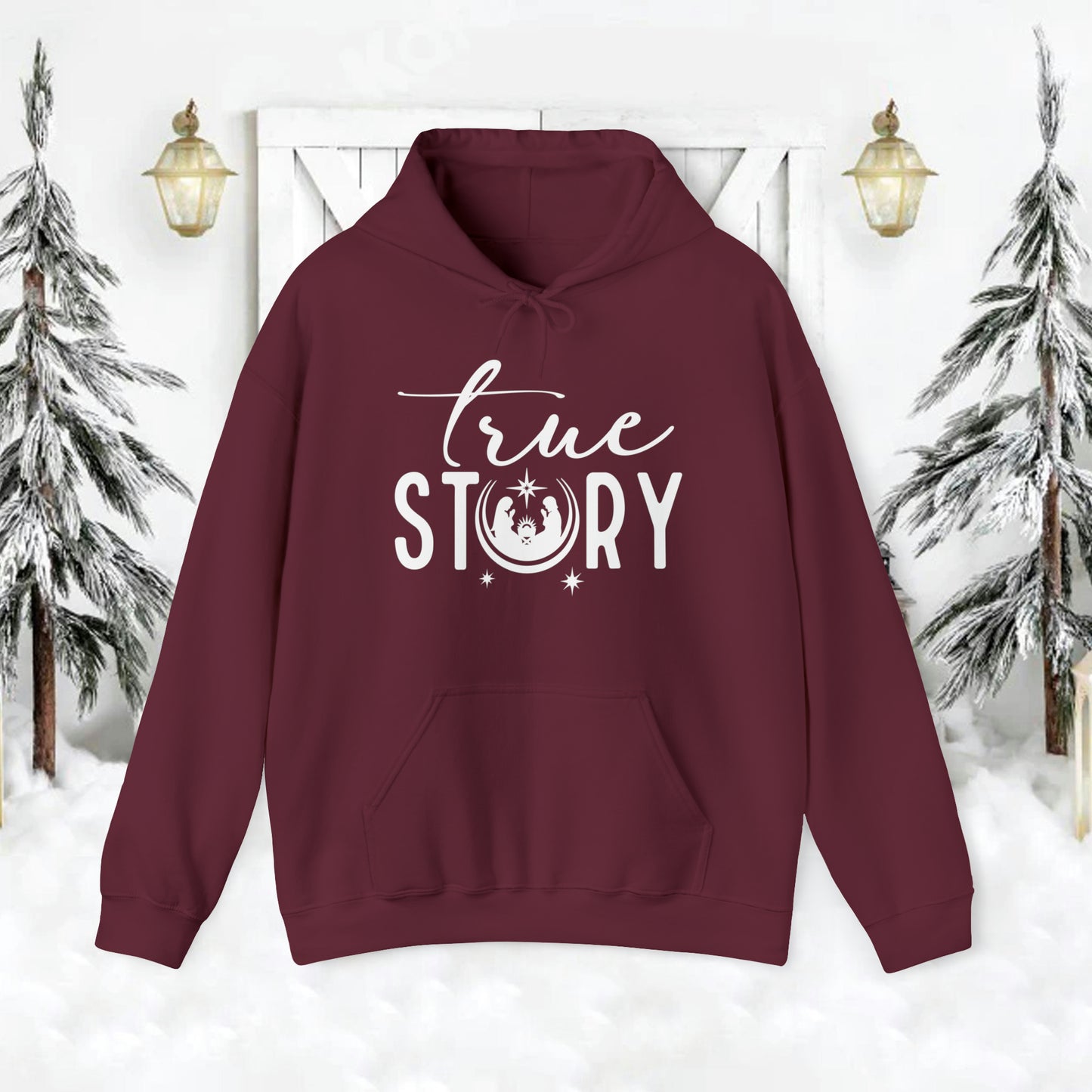 True Story Christian Christmas Hoodie Sweatshirt - Amazing Faith Designs