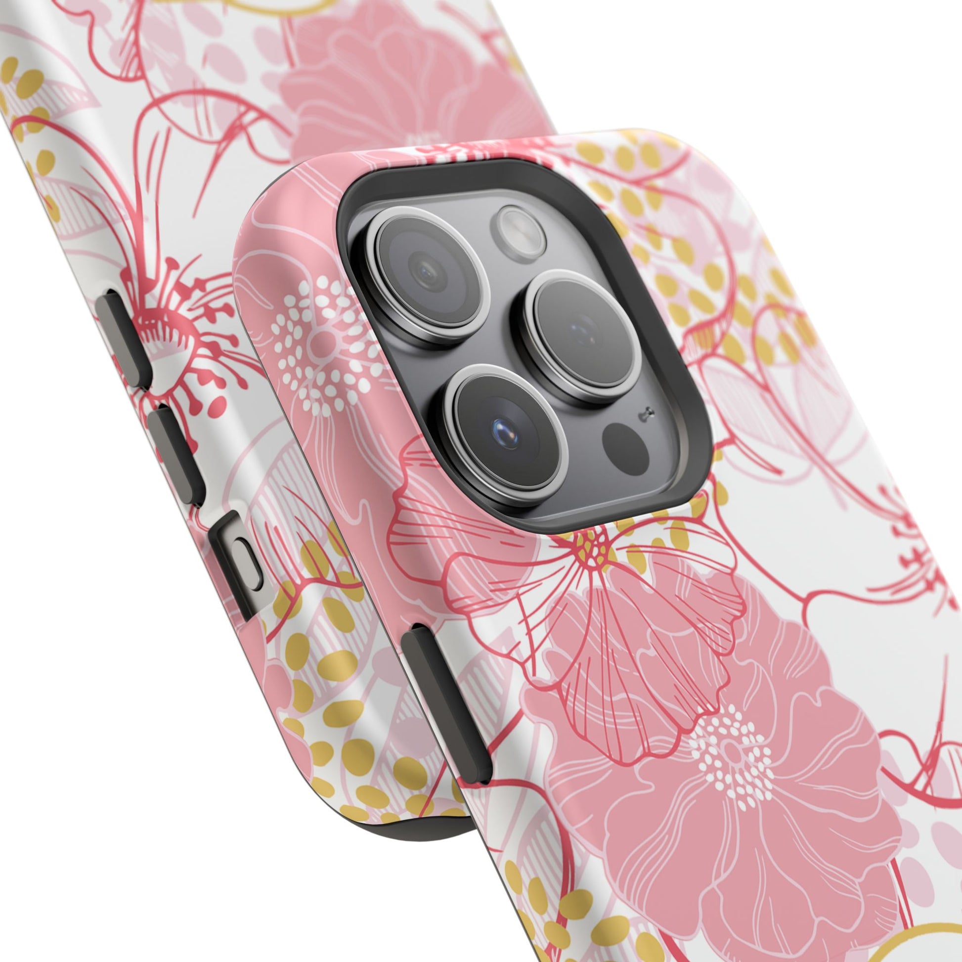Pink Floral Christian Phone Case | MagSafe Tough Case - Amazing Faith Designs