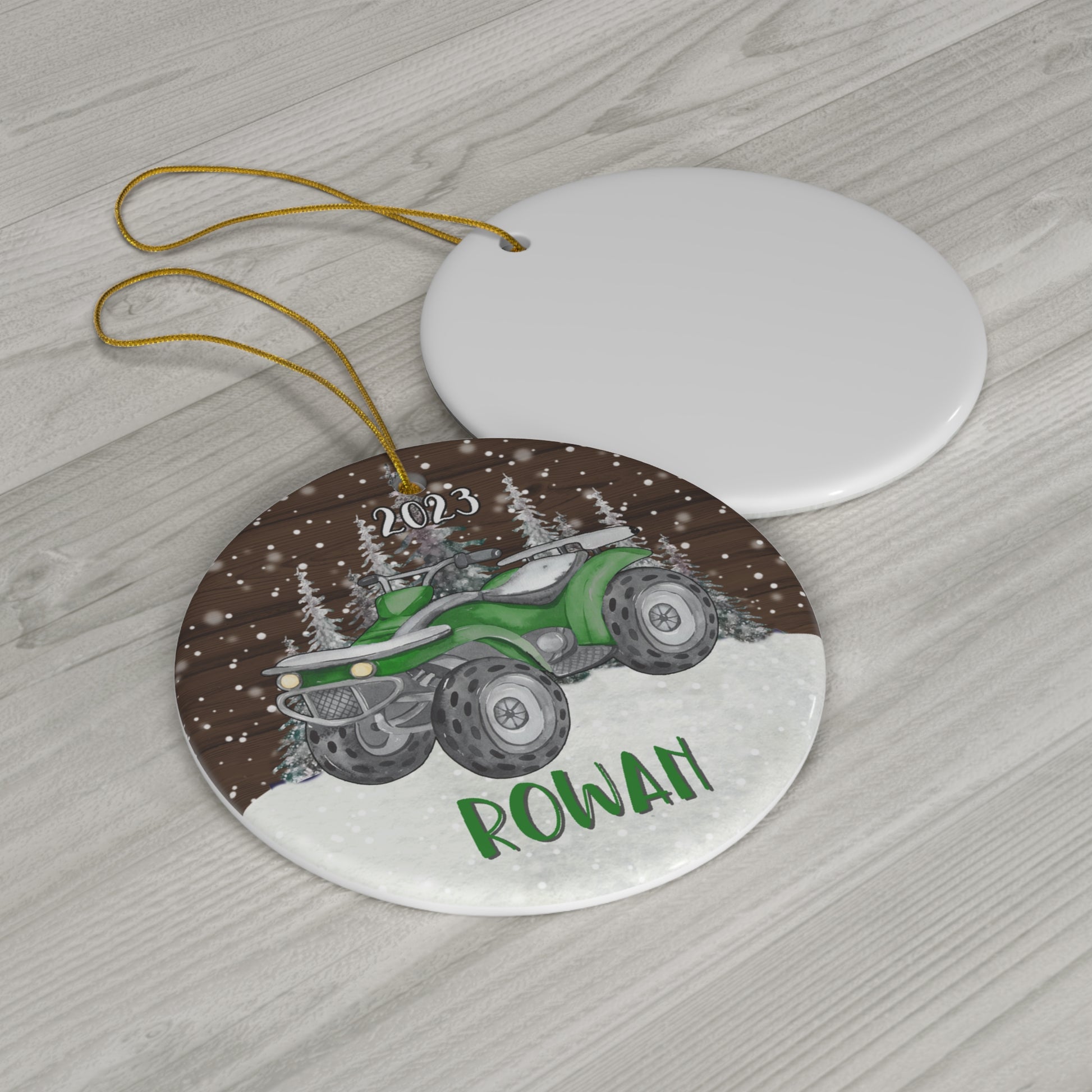 Four Wheeler Personalized Christmas Ornament - Amazing Faith Designs