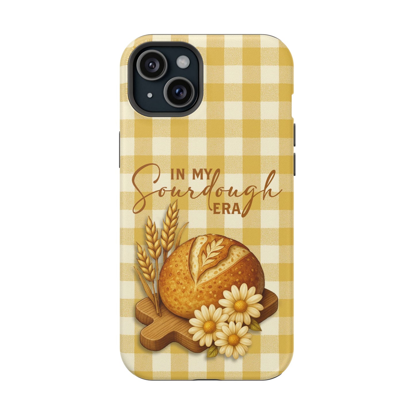 Sourdough Era Yellow Check MagSafe iPhone Case - Amazing Faith Designs