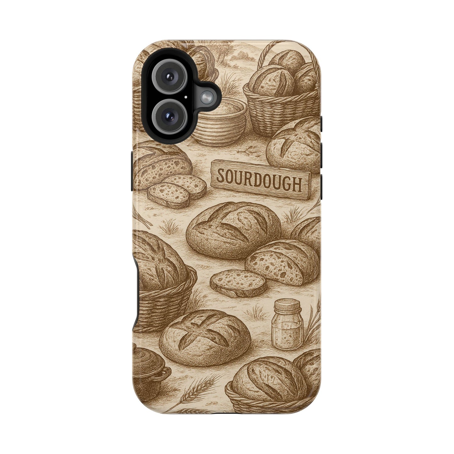 Sourdough Toile MagSafe Tough Phone Case - Amazing Faith Designs