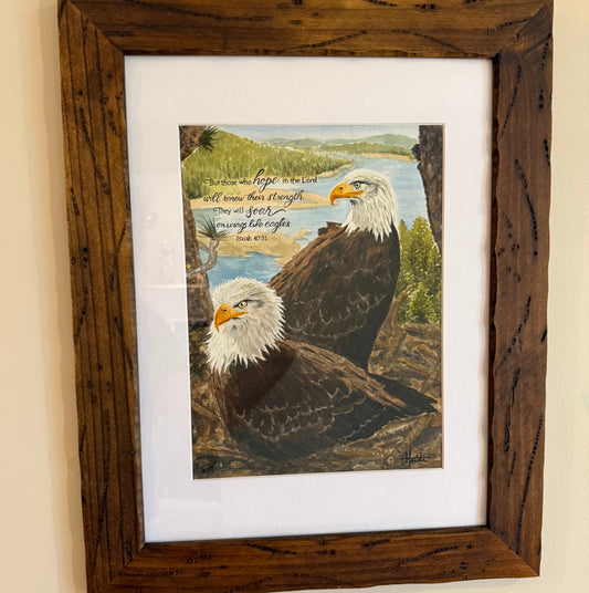 Soar Like Eagles| Scripture Watercolor Fine Art Prints