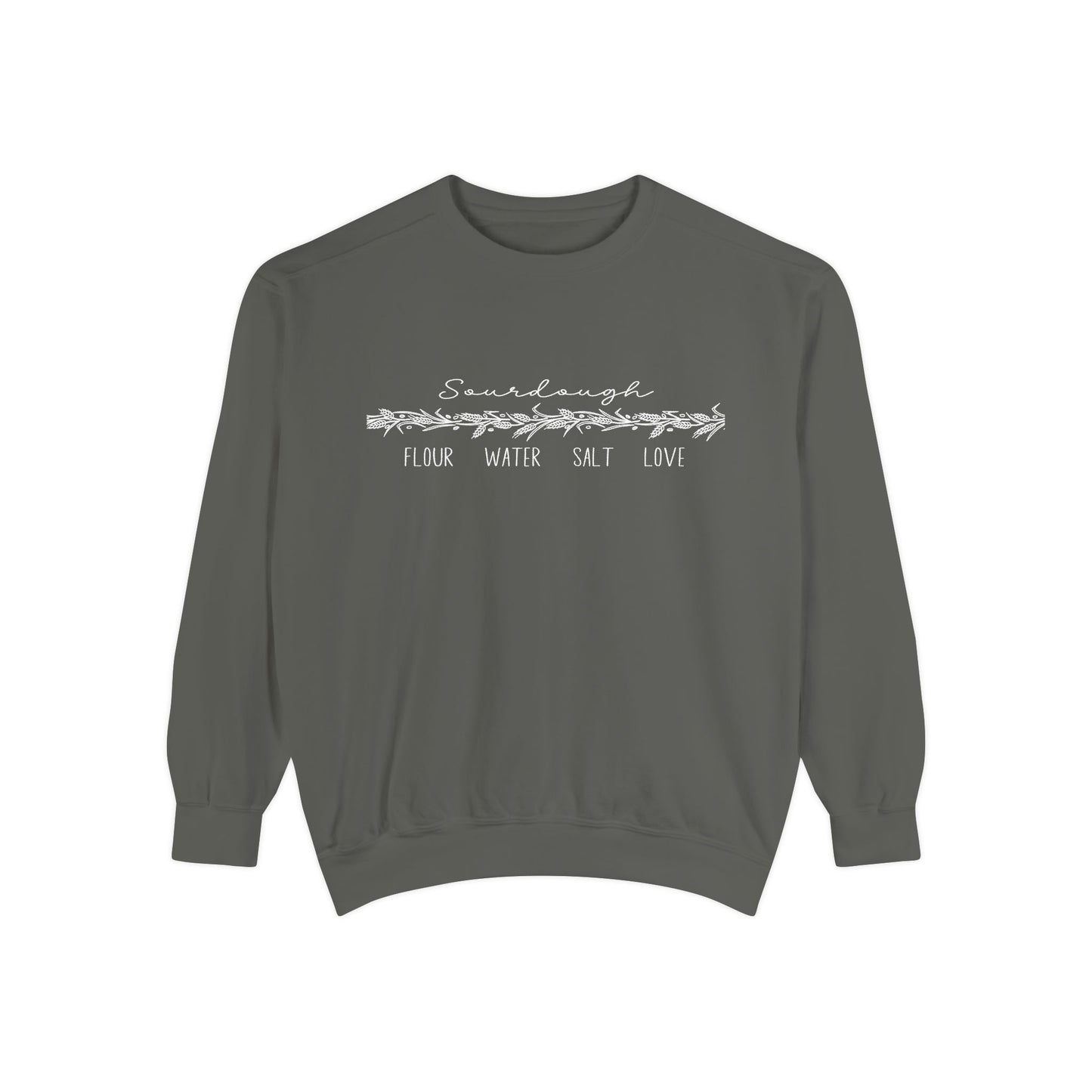 Flour Water Salt Love Heavyweight Comfort Colors Sweatshirt - Amazing Faith Designs