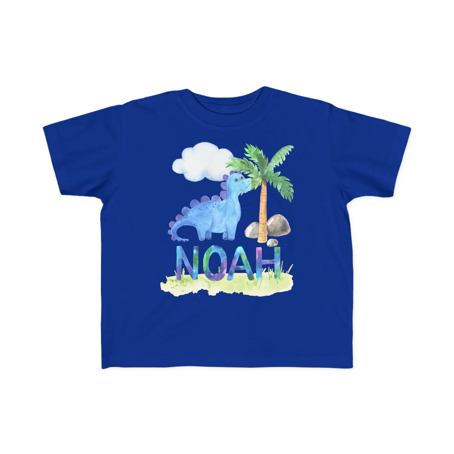 Dinosaur Personalized Name Toddler T-shirt 2T 3T 4T 5T | 2nd 3rd 4th 5th Birthday - Amazing Faith Designs