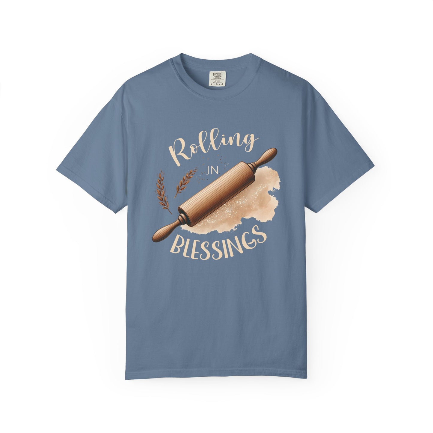 Rolling in Blessings Comfort Colors Shirt - Amazing Faith Designs