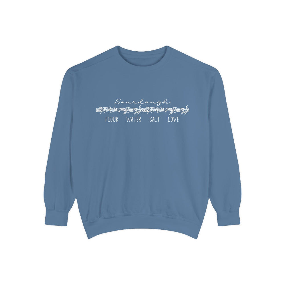 Flour Water Salt Love Heavyweight Comfort Colors Sweatshirt - Amazing Faith Designs