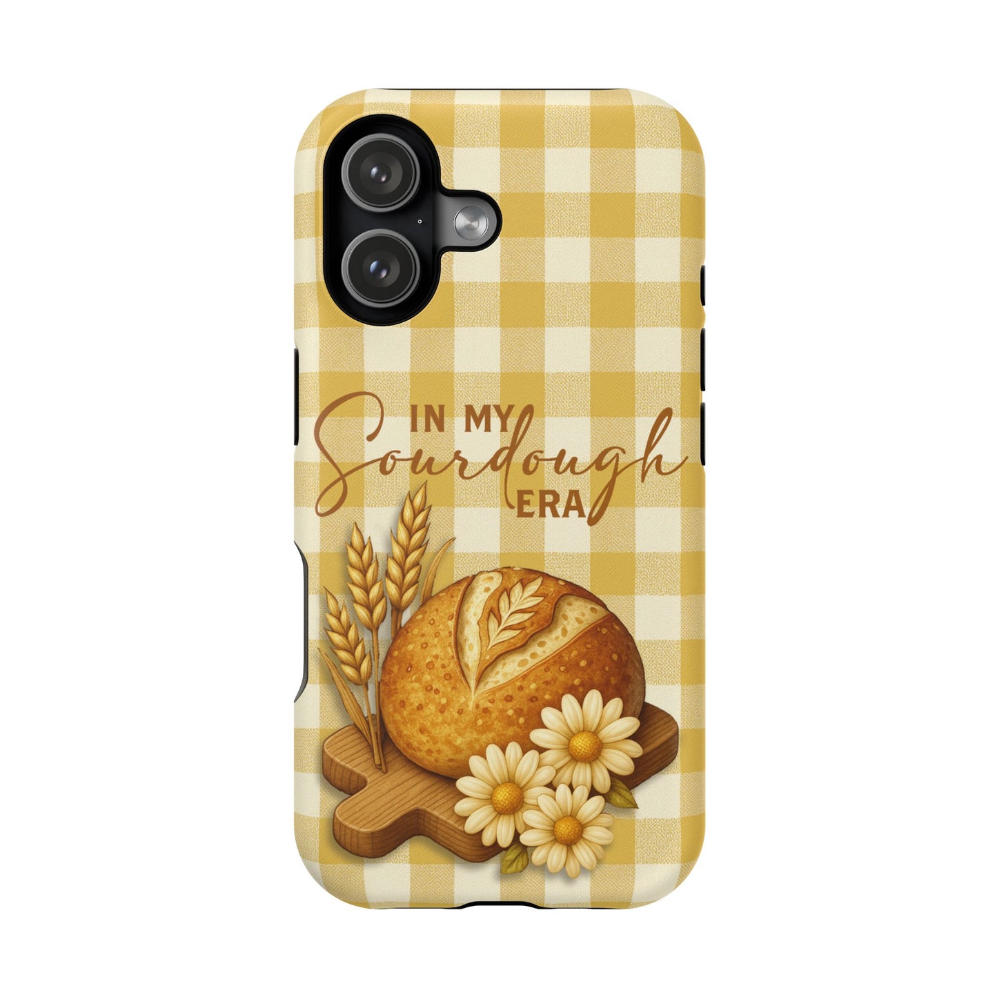 Sourdough Era Yellow Check MagSafe iPhone Case - Amazing Faith Designs