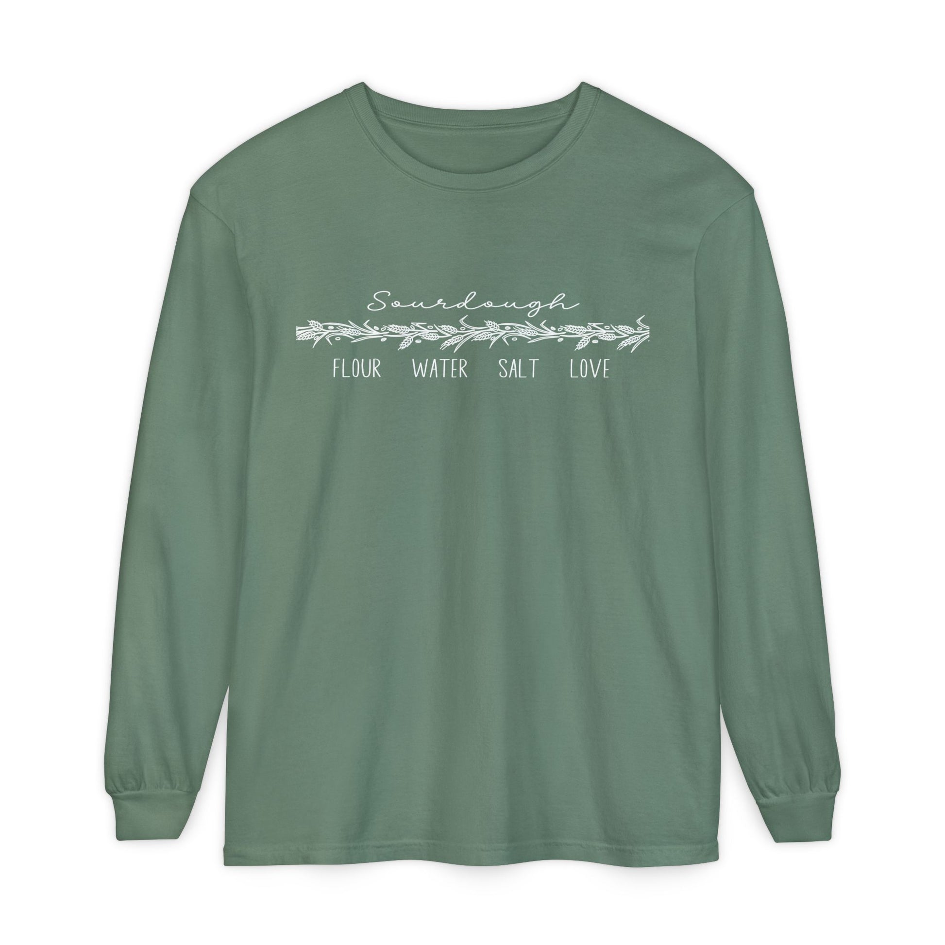 Flour Water Salt Love Sourdough Long Sleeve T-Shirt - Amazing Faith Designs