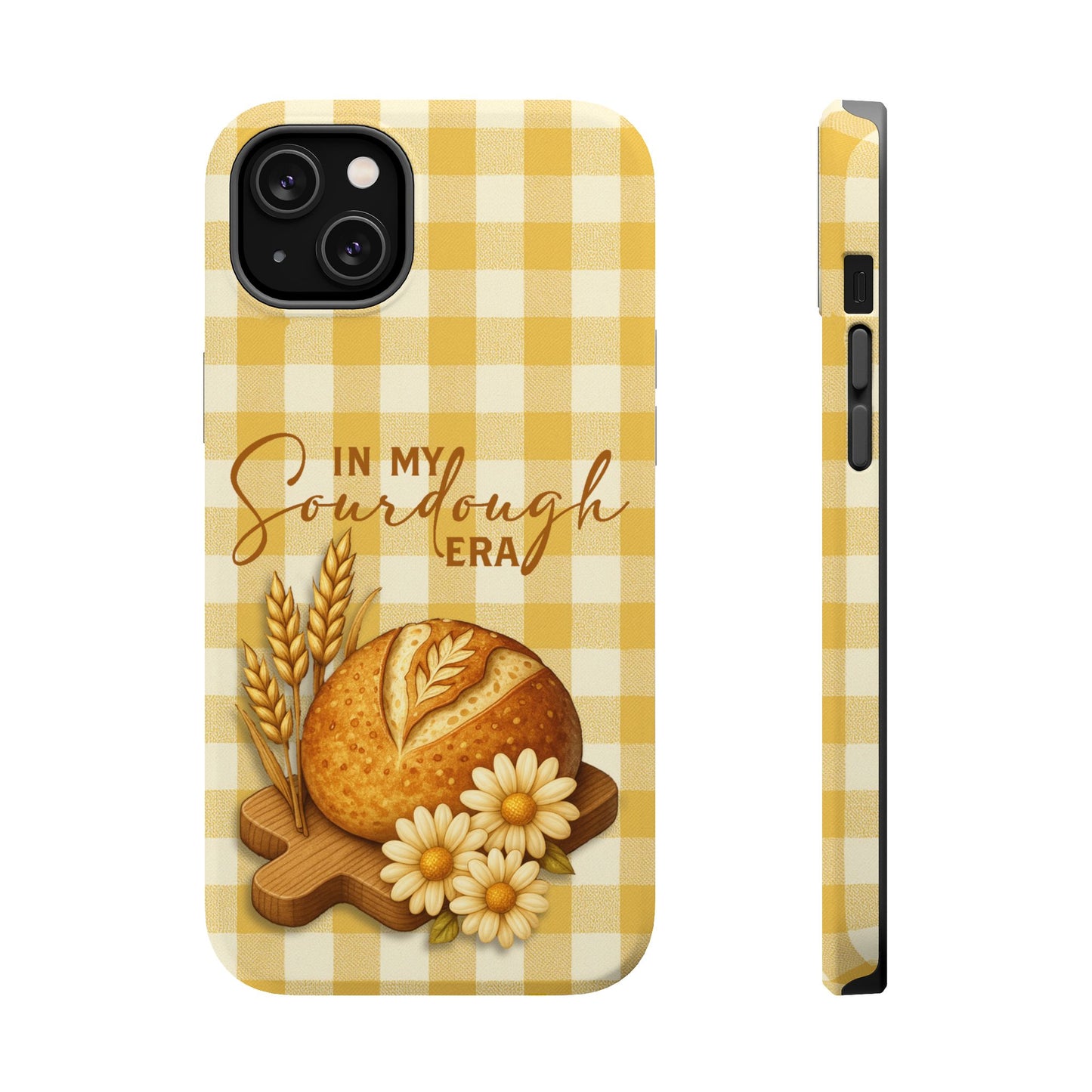 Sourdough Era Yellow Check MagSafe iPhone Case - Amazing Faith Designs