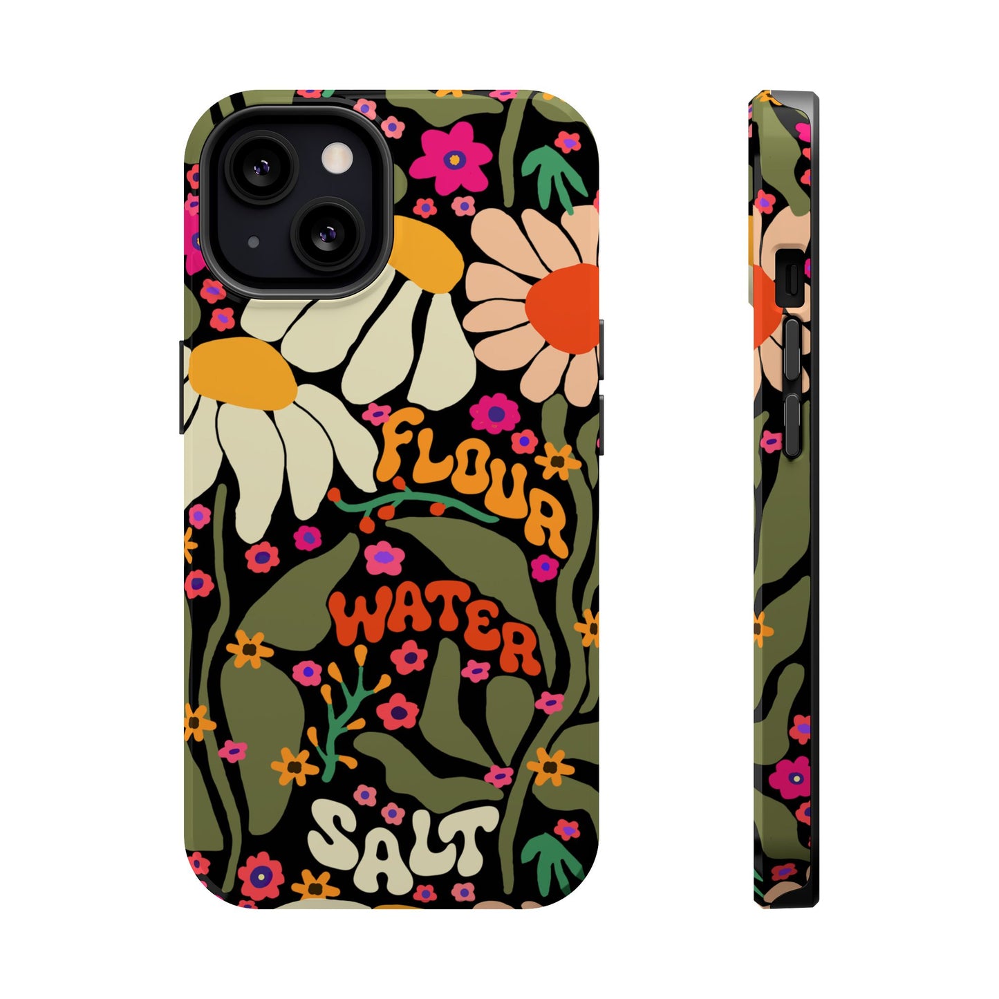 Flour Water Salt Floral MagSafe iPhone Case - Amazing Faith Designs