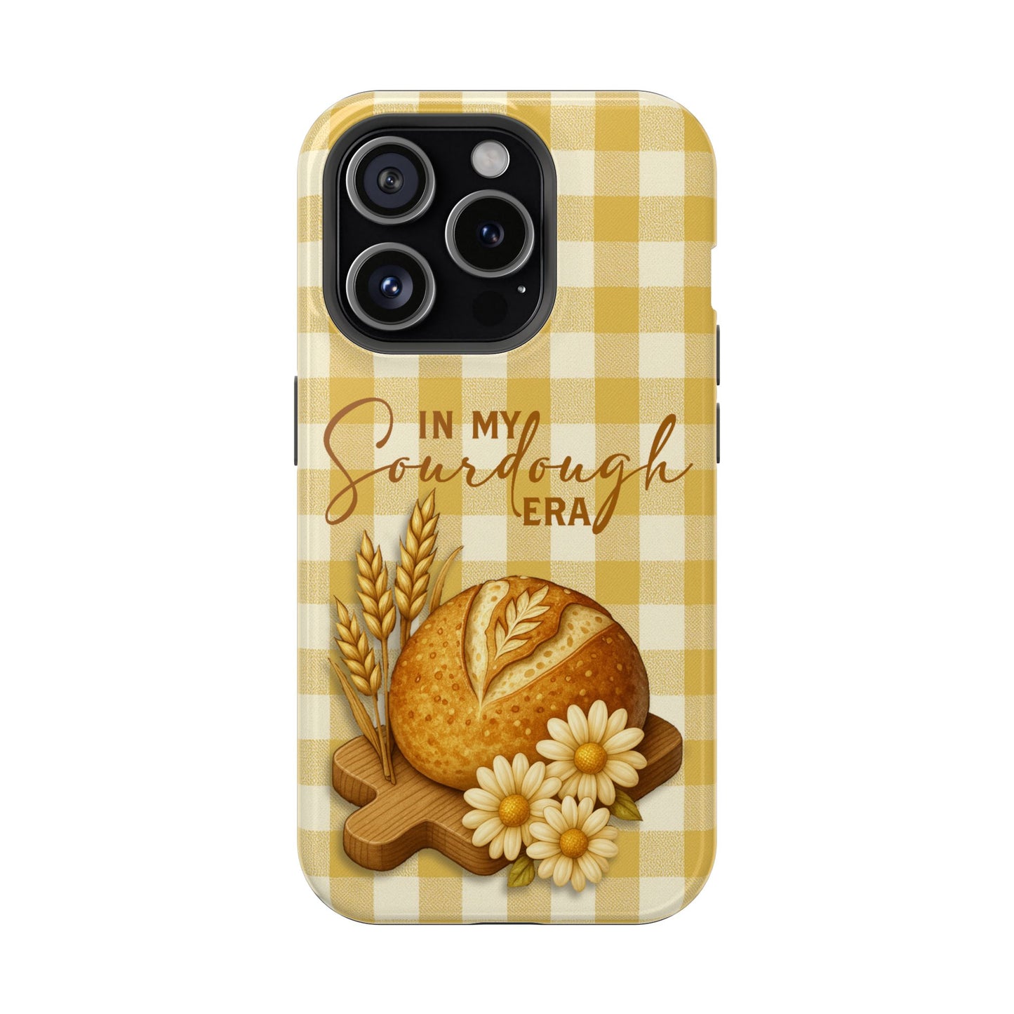Sourdough Era Yellow Check MagSafe iPhone Case - Amazing Faith Designs