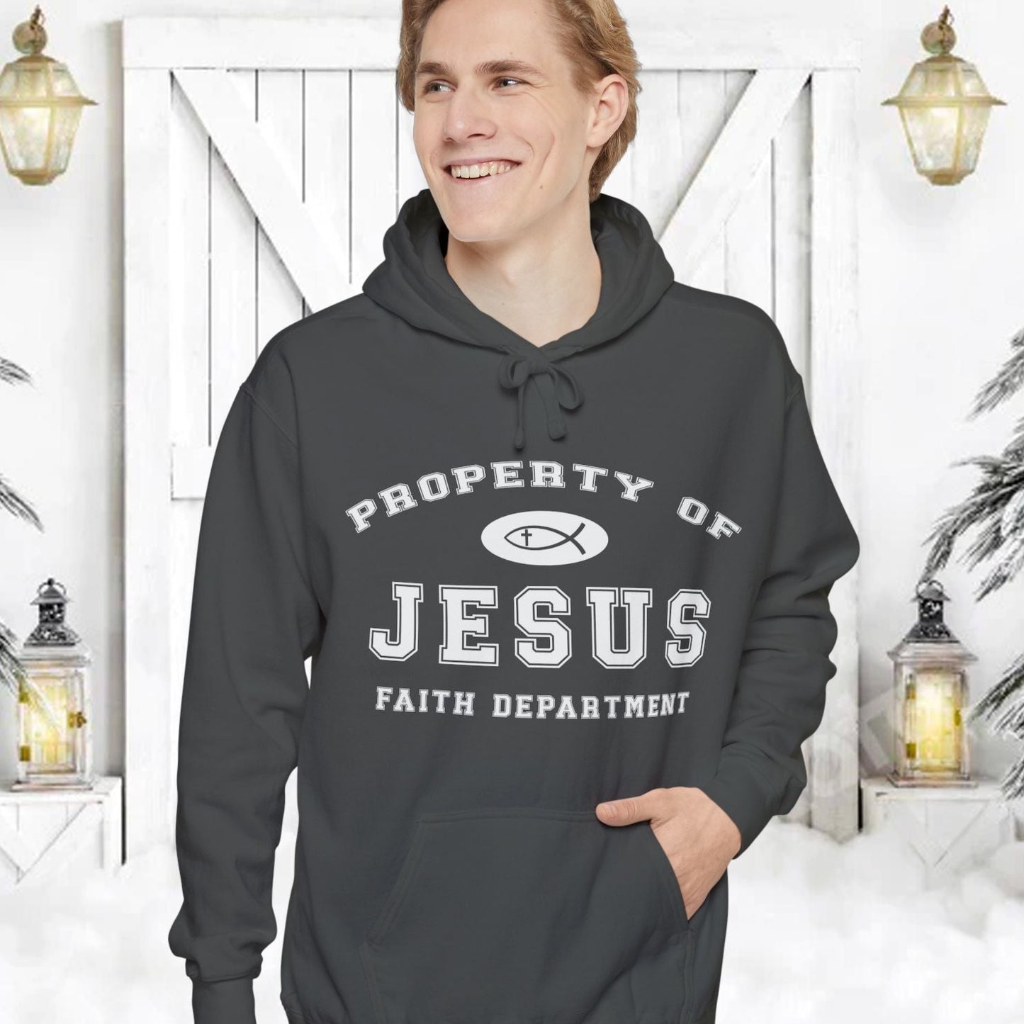 Property of Jesus Christian Hoodie - Amazing Faith Designs