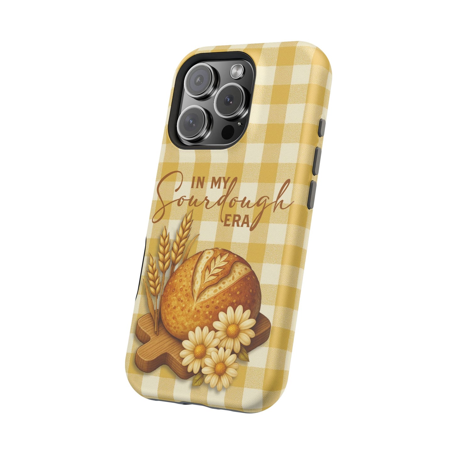 Sourdough Era Yellow Check MagSafe iPhone Case - Amazing Faith Designs