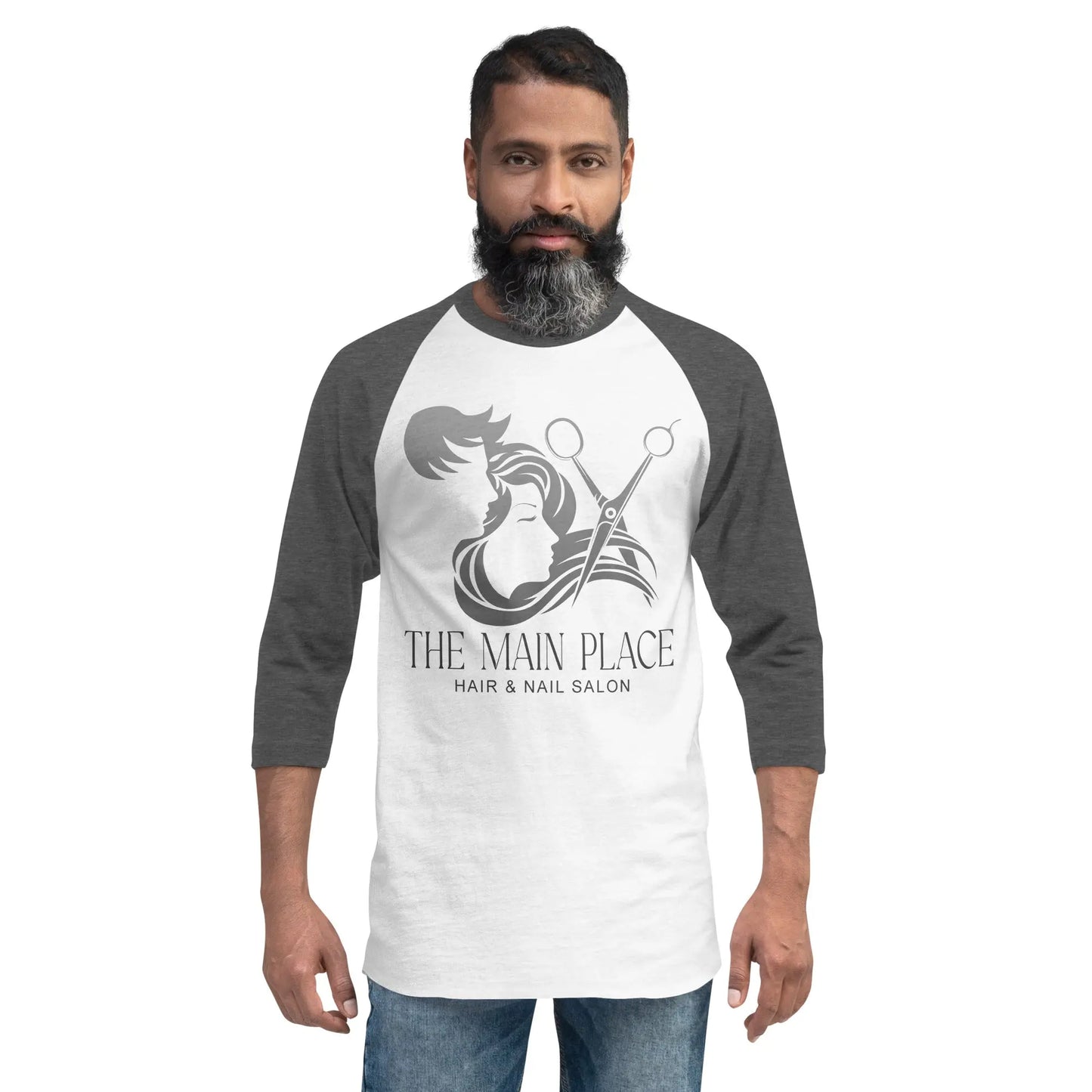 Hair Salon Personalized 3/4 sleeve raglan shirt Amazing Faith Designs