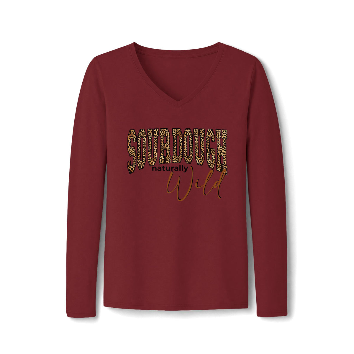 Sourdough Naturally Wild V-Neck Long Sleeve Tee