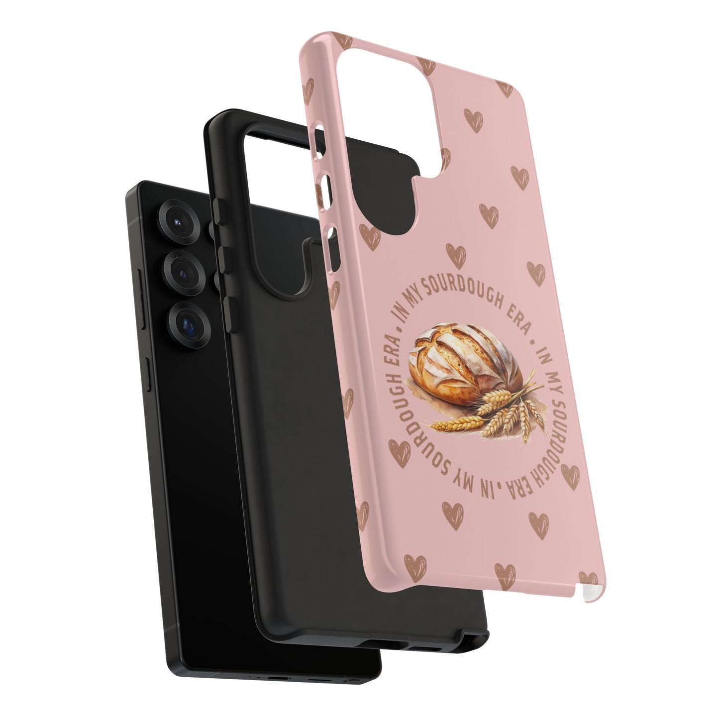 Samsung Galaxy 21 22 23 24 25 - Sourdough Era Hearts Phone Case - Amazing Faith Designs