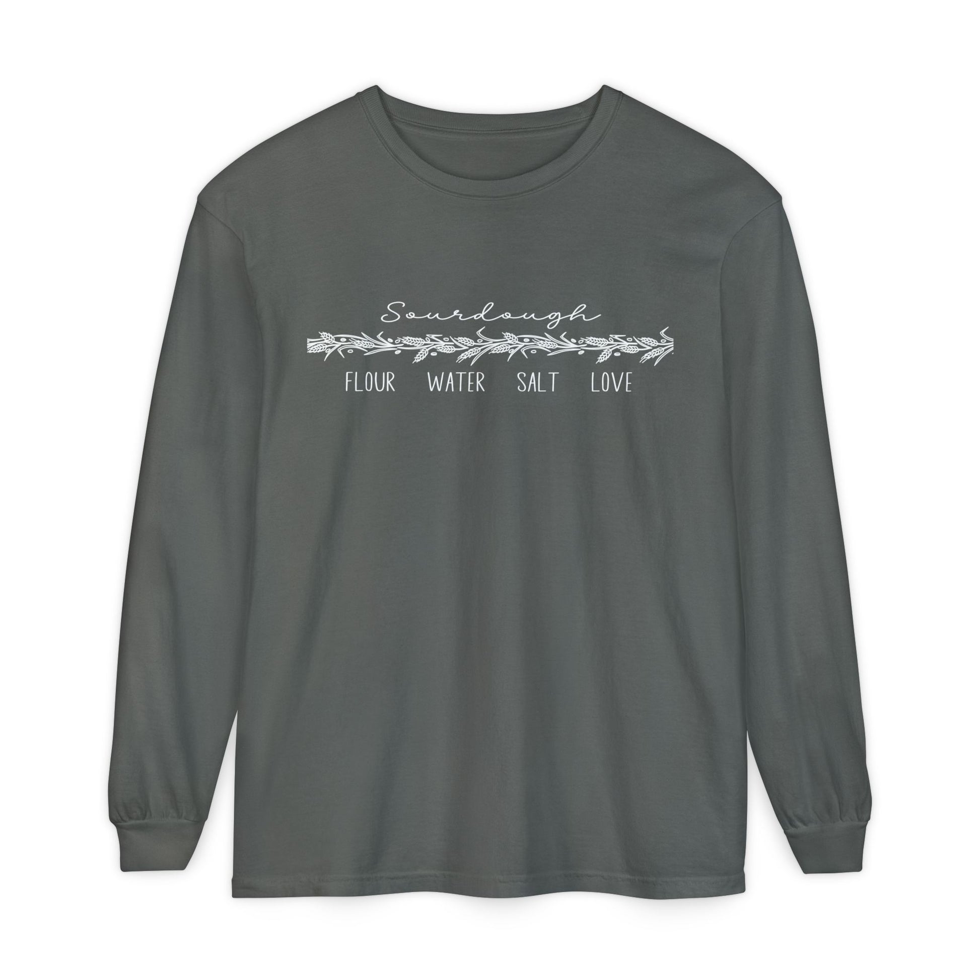 Flour Water Salt Love Sourdough Long Sleeve T-Shirt - Amazing Faith Designs