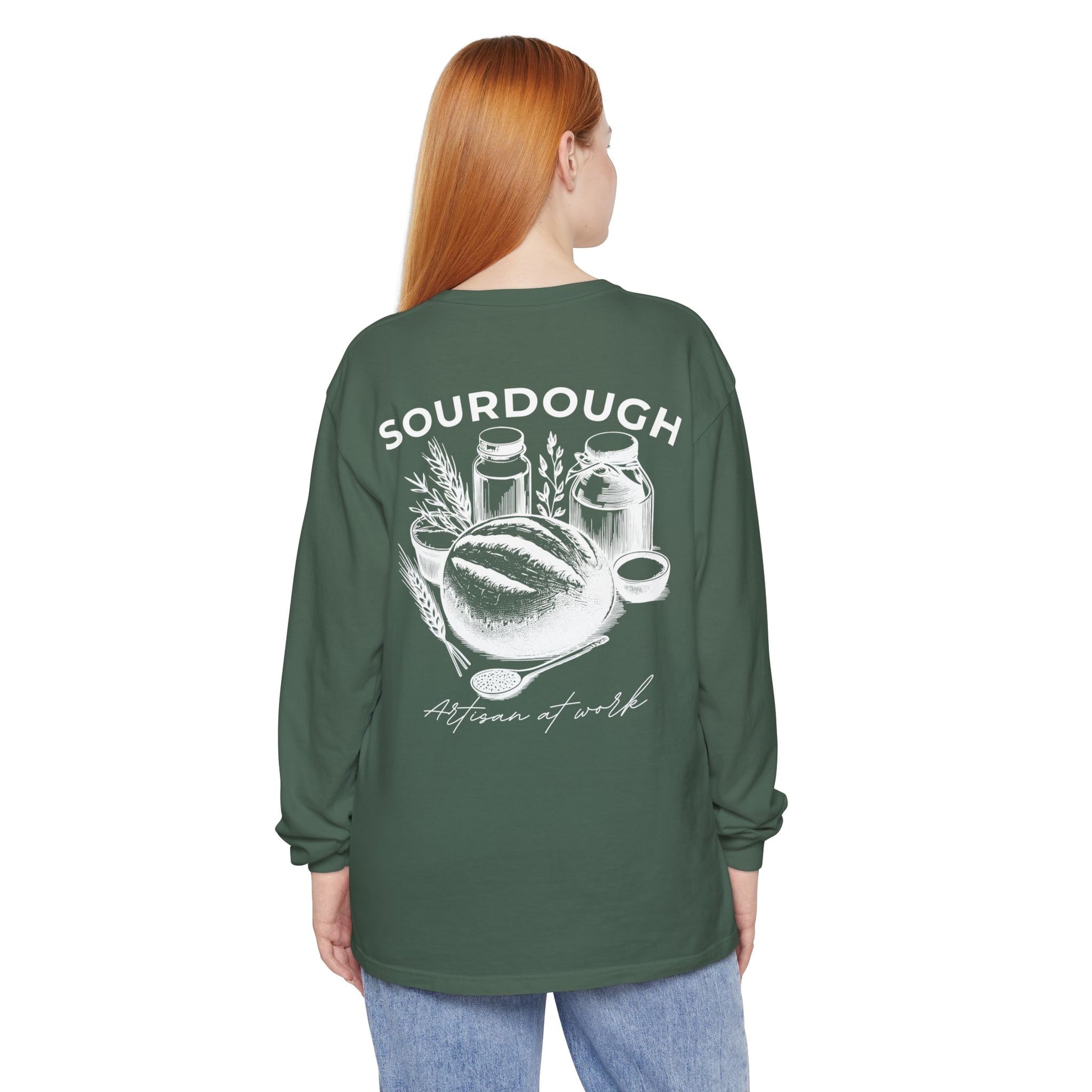 Artisan Sourdough Baker Custom Name Long Sleeve Shirt - Amazing Faith Designs