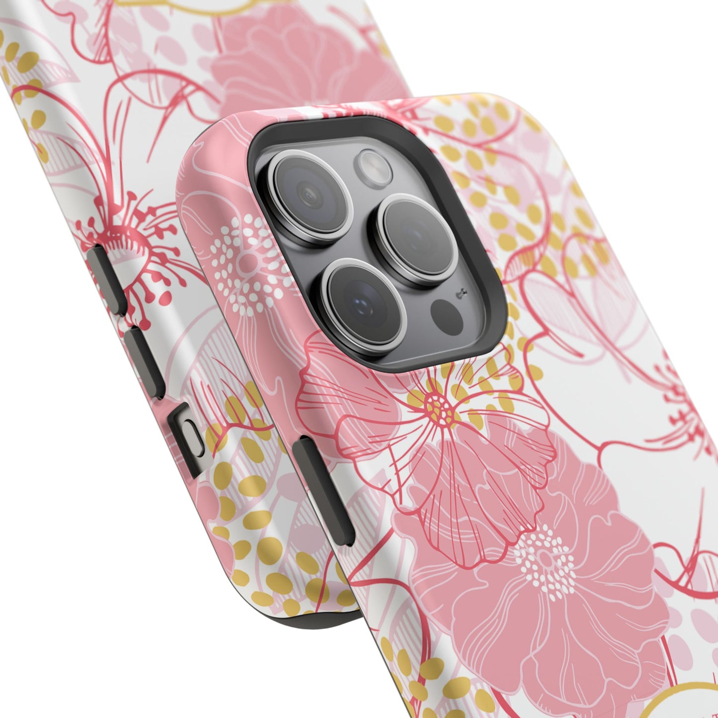 Pink Floral Christian Phone Case | MagSafe Tough Case - Amazing Faith Designs