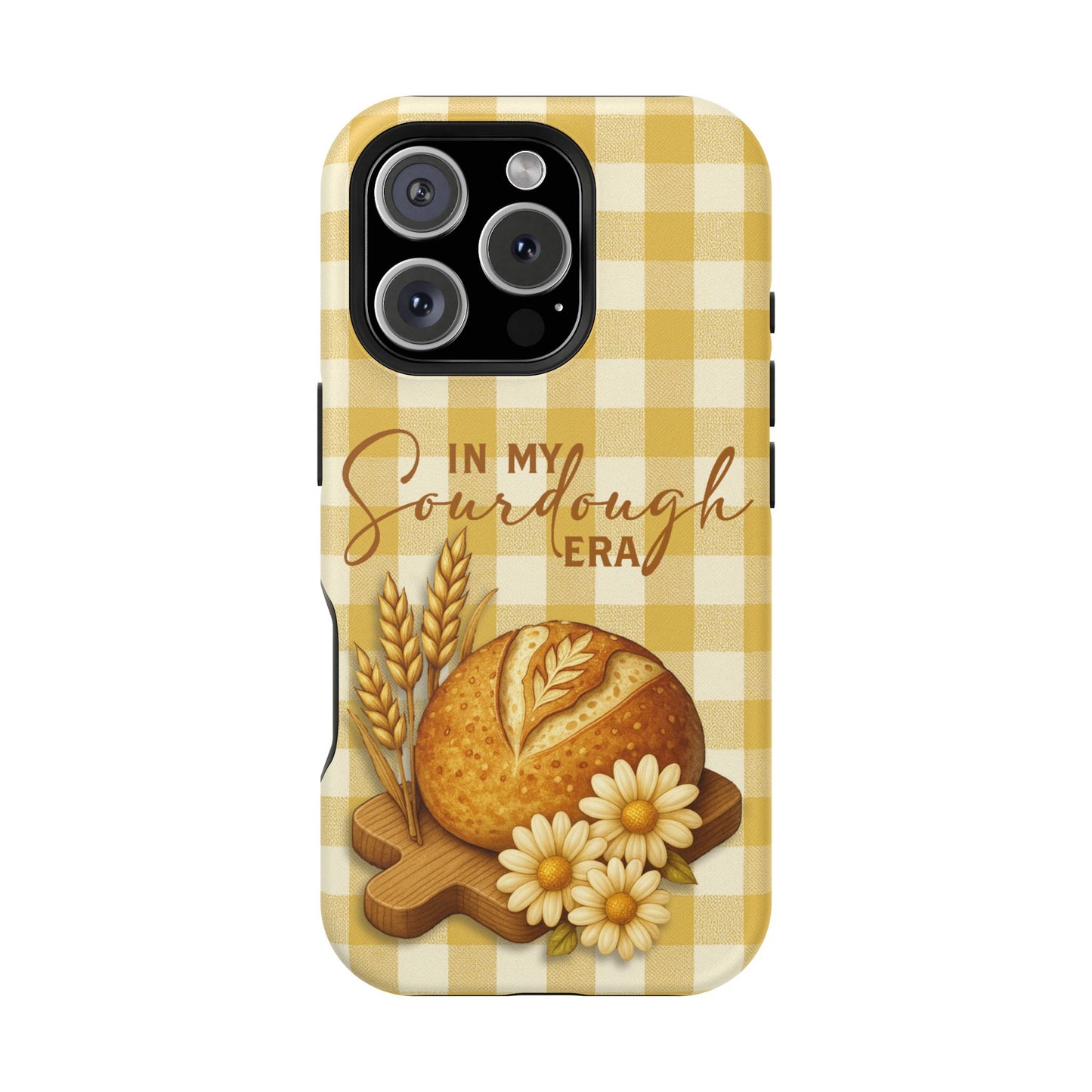 Sourdough Era Yellow Check MagSafe iPhone Case - Amazing Faith Designs