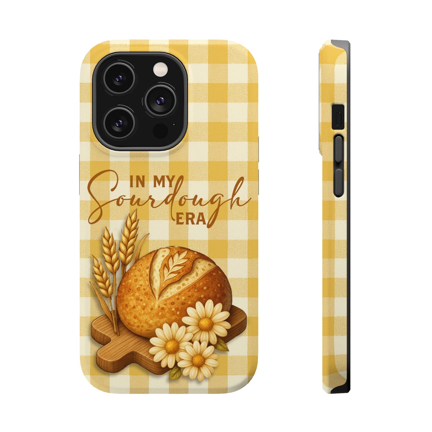 Sourdough Era Yellow Check MagSafe iPhone Case - Amazing Faith Designs